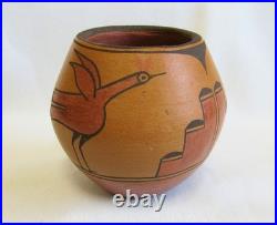 Vintage Rita Salas Shije Kayeiti Zia Indian Polychrome Slip Pottery Bowl Vase