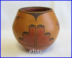 Vintage Rita Salas Shije Kayeiti Zia Indian Polychrome Slip Pottery Bowl Vase