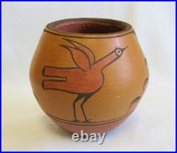 Vintage Rita Salas Shije Kayeiti Zia Indian Polychrome Slip Pottery Bowl Vase