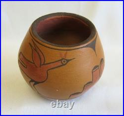 Vintage Rita Salas Shije Kayeiti Zia Indian Polychrome Slip Pottery Bowl Vase