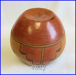 Vintage Rita Salas Shije Kayeiti Zia Indian Polychrome Slip Pottery Bowl Vase