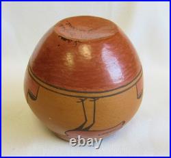 Vintage Rita Salas Shije Kayeiti Zia Indian Polychrome Slip Pottery Bowl Vase