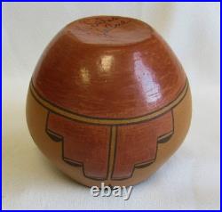Vintage Rita Salas Shije Kayeiti Zia Indian Polychrome Slip Pottery Bowl Vase
