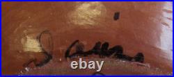 Vintage Rita Salas Shije Kayeiti Zia Indian Polychrome Slip Pottery Bowl Vase