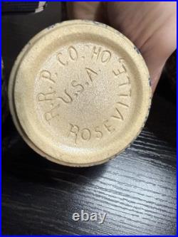 Vintage Robinson Ransbottom RRP Blue Spongeware Mixing Bowl Set Roseville OH