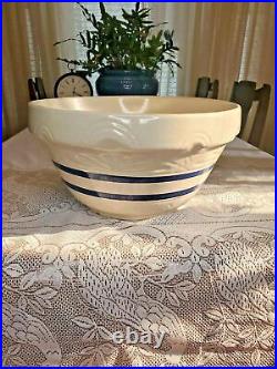 Vintage Robinson Ransbottom pottery 8 Qt mixing bowl Very Large 12LBS
