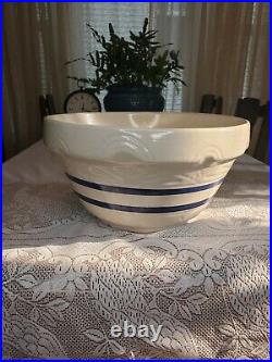 Vintage Robinson Ransbottom pottery 8 Qt mixing bowl Very Large 12LBS