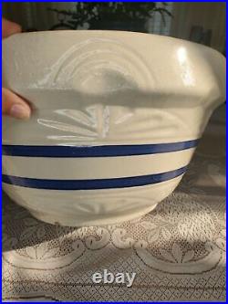 Vintage Robinson Ransbottom pottery 8 Qt mixing bowl Very Large 12LBS