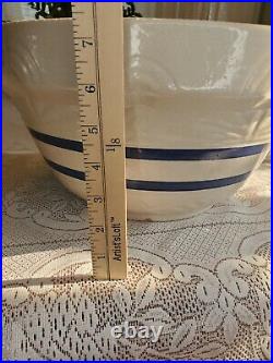 Vintage Robinson Ransbottom pottery 8 Qt mixing bowl Very Large 12LBS