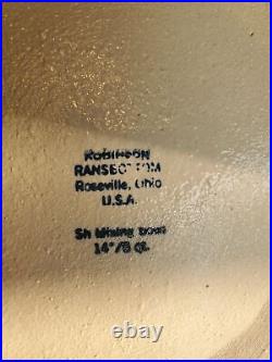 Vintage Robinson Ransbottom pottery 8 Qt mixing bowl Very Large 12LBS