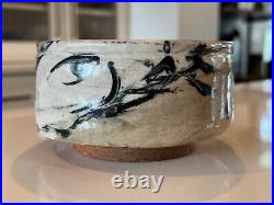 Vintage Ron Meyers Studio Art Earthenware Glazed Pottery Tea Bowl Low Bowl