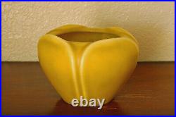 Vintage Rookwood Pottery Arts Crafts Lotus Bowl XXIX 1929 #1089D Matte Yellow