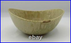 Vintage Rorstrand Sweden Gunnar Nylund glazed ceramic pottery bowl 4.25 GN/US