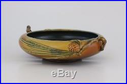 Vintage Roseville Art Pottery 354-6 Pinecone Bowl from 1935-1940