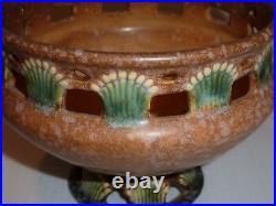 Vintage Roseville Ferella 210-4 Art Pottery Pedestal Bowl