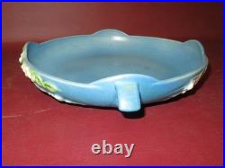 Vintage Roseville Pottery 1BL2-10 Blue Snowberry Two-Handle Console Fruit Bowl