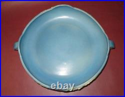 Vintage Roseville Pottery 1BL2-10 Blue Snowberry Two-Handle Console Fruit Bowl