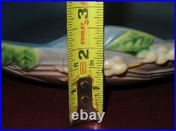 Vintage Roseville Pottery 1BL2-10 Blue Snowberry Two-Handle Console Fruit Bowl