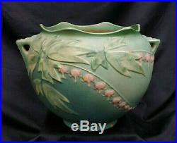 Vintage Roseville Pottery 651-8 Bleeding Heart Design Very Large Console Bowl