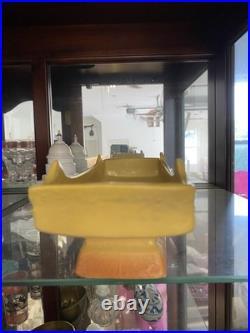 Vintage Roseville Pottery Bittersweet console bowl