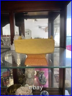 Vintage Roseville Pottery Bittersweet console bowl