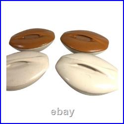 Vintage Roseville Pottery Raymor Covered Bowls by Ben Siebel Set of 4