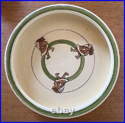 Vintage Roseville pottery, child's Santa Claus dish/bowl. Very Rare, in GUC