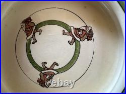Vintage Roseville pottery, child's Santa Claus dish/bowl. Very Rare, in GUC