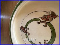 Vintage Roseville pottery, child's Santa Claus dish/bowl. Very Rare, in GUC