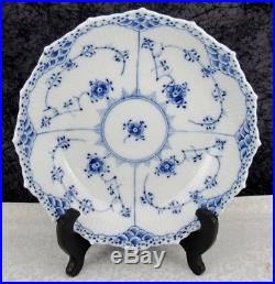 Vintage Royal Copenhagen Blue Fluted Full Lace Porcelain 1018 Serving Bowl 1st