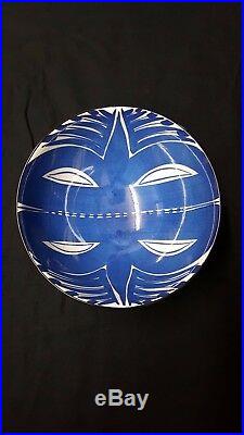 Vintage Royal Copenhagen Cobalt Blue Bowl Aluminia Fajance