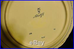 Vintage Royal Delft de Porceleyne Fles 14 3/8 Wall Plate / Bowl