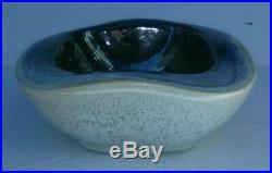 Vintage Russel Wright Bauer Bowl Naturalistic Ash Signed MCM Pottery Square Dish