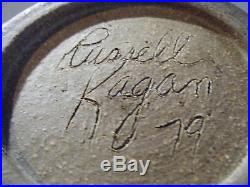 Vintage Russell Kagan Signed Raku Pottery Pot-bowl