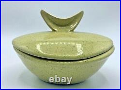 Vintage SET 8 Glidden Pottery Soup Bowls/Casserole Dishes & Lids MCM 4x8 NICE