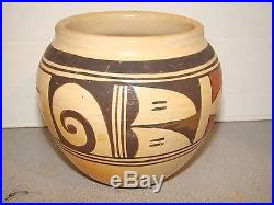 Vintage Sadie Adams Flower Woman Hopi Tewa Pottery Pot Vase Bowl