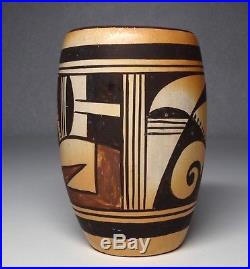 Vintage Sadie Adams Flower Woman Hopi Tewa Pottery Pot Vase Bowl New Mexico