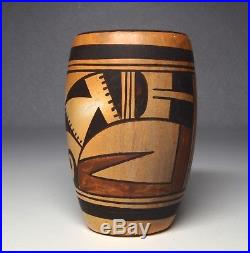 Vintage Sadie Adams Flower Woman Hopi Tewa Pottery Pot Vase Bowl New Mexico