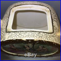 Vintage Sadler Barrel Shaped Teapot Jug & Bowl Rare Courting Couples Design