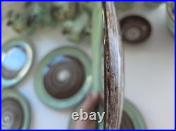 Vintage Santa Anita Ware Vreni Green Brown Pottery Set 5 Plates Bowl Duck Dishes Vintage Santa Anita Ware Vreni Green Brown Pottery Set 5 Plates Bowl Duck Dishes