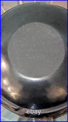 Vintage Santa Clara Incised Blackware Pottery Bowl by Betty Tafayo (1933-1988)