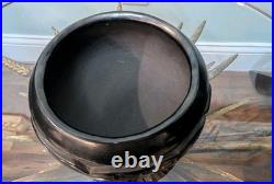 Vintage Santa Clara Incised Blackware Pottery Bowl by Betty Tafayo (1933-1988)