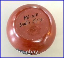 Vintage Santa Clara Pottery Bowl By Minnie Vigil