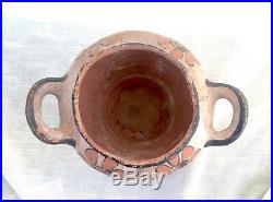 Vintage Santo Domingo Kewa Pueblo/Native American Pottery Bowl Cut Out Flowers