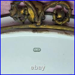 Vintage Serves Centerpiece Bowls Mounted Bronze Squirrel Leaf Two Tier see Vintage Serves Centerpiece Bowls Mounted Bronze Squirrel Leaf Two Tier see