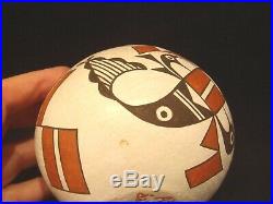 Vintage Signed ANNE LEWIS (daughter of Lucy) Traditional Acoma Pottery Bowl 2003