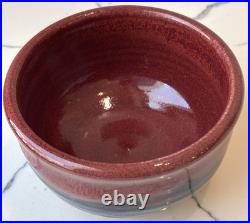 Vintage Signed Carl Sheehan Studio Art Pottery Two Piece Bowl w Lid Decor Gifts