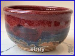 Vintage Signed Carl Sheehan Studio Art Pottery Two Piece Bowl w Lid Decor Gifts