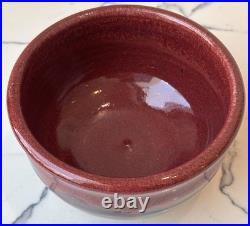 Vintage Signed Carl Sheehan Studio Art Pottery Two Piece Bowl w Lid Decor Gifts