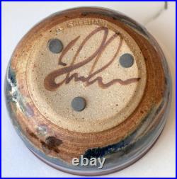 Vintage Signed Carl Sheehan Studio Art Pottery Two Piece Bowl w Lid Decor Gifts Vintage Signed Carl Sheehan Studio Art Pottery Two Piece Bowl w Lid Decor Gifts